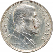 Czechoslovakia silver medal 1935, UNC, "85th birthday of Tomas Masaryk"