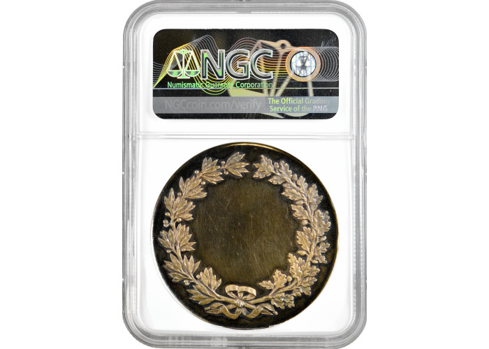 Швейцария серебряная медаль 1902 г., NGC MS61, "Женевский музыкальный фестиваль"