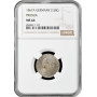 Пруссия 2.5 серебряных гроша 1867 г. A, NGC MS64, "Король Вильгельм I (1861 -1888)"