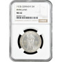Weimar Republic 3 reichsmark 1925 J, NGC MS62, "1000th Year of the Rhineland"
