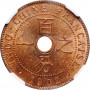 Indochina 1 cent 1902 A, NGC MS65 RB, "French Indochina (1885 - 1954)"