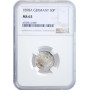 Германия 50 пфеннигов 1898 г. A, NGC MS63, "Германская Империя (1871 - 1922)"