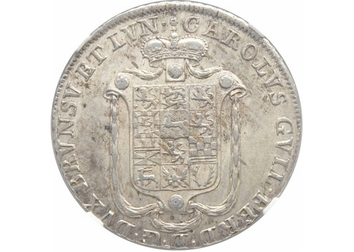 Brunswick-Wolfenbuttel 16 groschen 1785 MC, NGC MS62, "Charles Ferdinand"