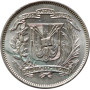 Dominikanische Republik 25 Centavos 1961, UNC, "Republik  (1937 - 2023)"