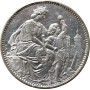 Switzerland 5 francs 1865, UNC Det, "Schaffhausen Shooting Festival" silver coin