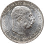 Austria 2 corona 1912, UNC, "Emperor Franz Joseph I (1848 - 1916)" silver coin