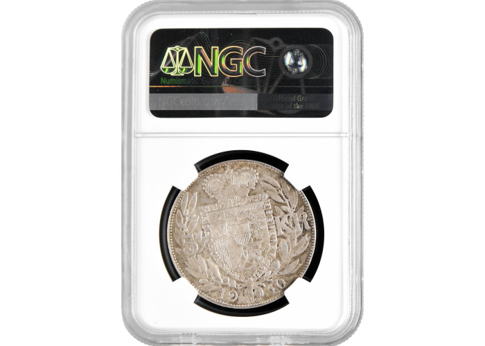 Liechtenstein 5 kronen 1910, NGC MS64, "Prince Johann II (1858 - 1929)" silver
