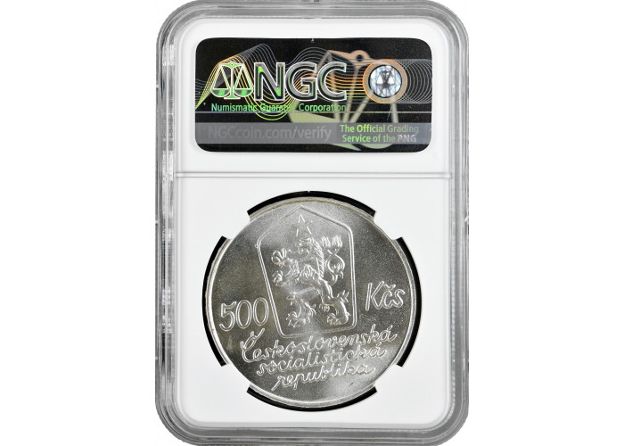 Tschechoslowakei 500 Kronen 1987, NGC MS66, "100. Geburtstag von Josef Lada"