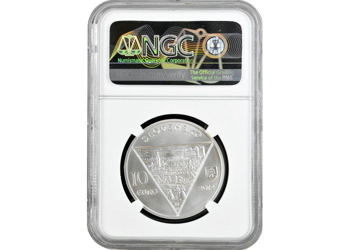 Slovakia 10 euro 2012, NGC MS70, "250th Anniv. - Birth of Chatam Sofer" Top Pop