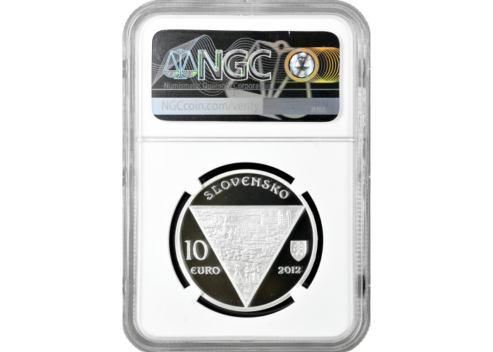 Slovakia 10 euro 2012, NGC PF69 UC, "250th Anniv. - Birth of Chatam Sofer"