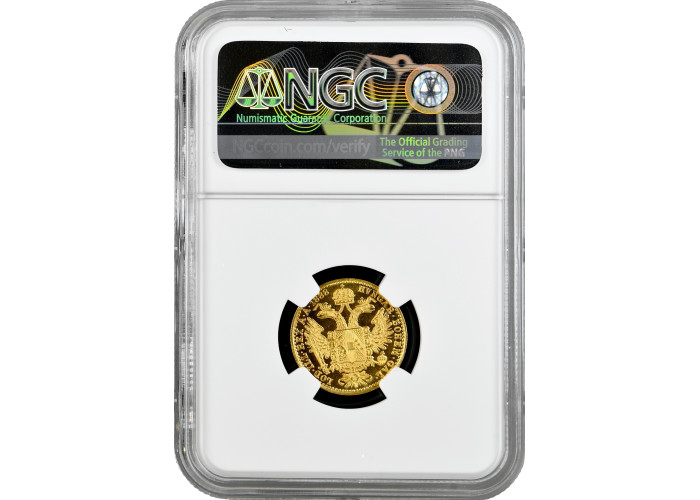 Austria 1 ducat 1888, NGC MS60 PL, "Emperor Franz Joseph I (1848 - 1916)" gold