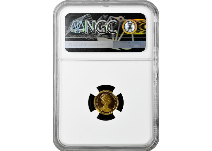 Gibraltar 1/25 royal 1996 PM, NGC MS69, "Man's Best Friends - Bulldog" Top Pop