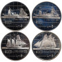 Malta 5 Liri Satz 1985, PROOF, "Maritime Geschichte"
