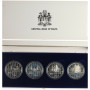 Malta 5 Liri Satz 1985, PROOF, "Maritime Geschichte"