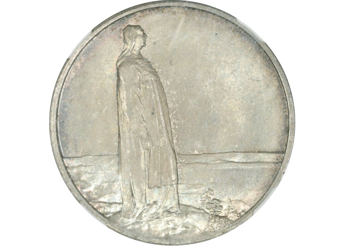 Норвегия 2 кроны 1914 г., NGC MS63, "100 лет Конституции Норвегии"