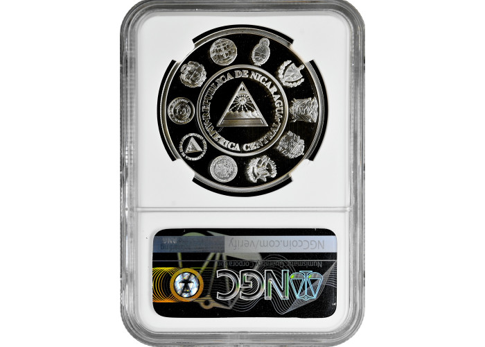 Nicaragua 10 Cordobas 2002, NGC PF69 UC, "Ibero-America - Segelboot" Top Pop