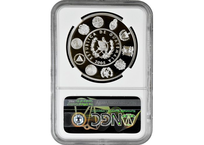 Guatemala 1 Quetzal 2005, NGC PF69 UC, "Ibero-Amerika - Tikal-Tempel"