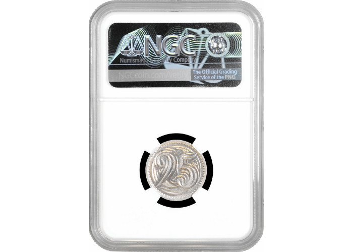 Чехословакия 25 геллеров 1933 г., NGC MS65, "Первая Республика (1919 - 1938)"