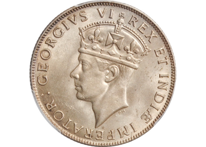 Британская Восточная Африка 1 шиллинг 1941 г. I, PCGS MS63, "Король Георг VI (1937 - 1952)"