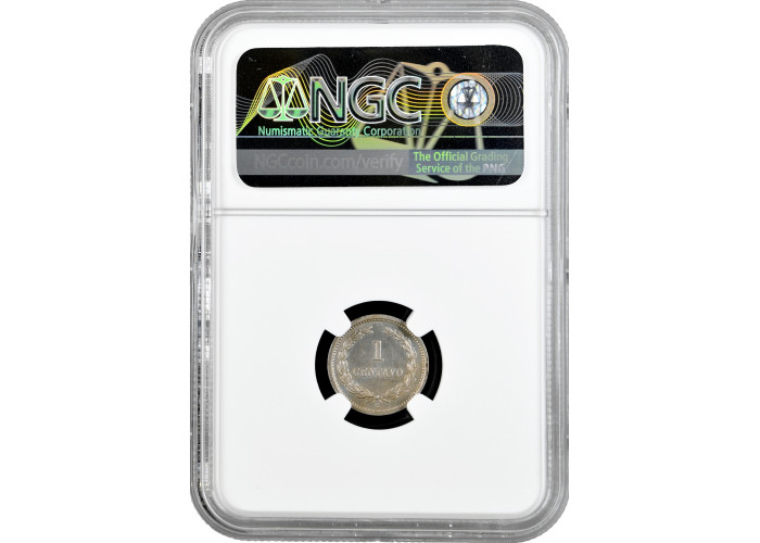 El Salvador 1 centavo 1889 H, NGC MS63, "Republic of El Salvador (1889 - 1918)"