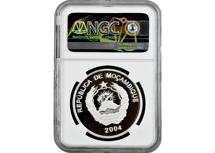 Mozambique 1000 meticais 2004, NGC PF69 UC, "Desert Warthog" Top Pop