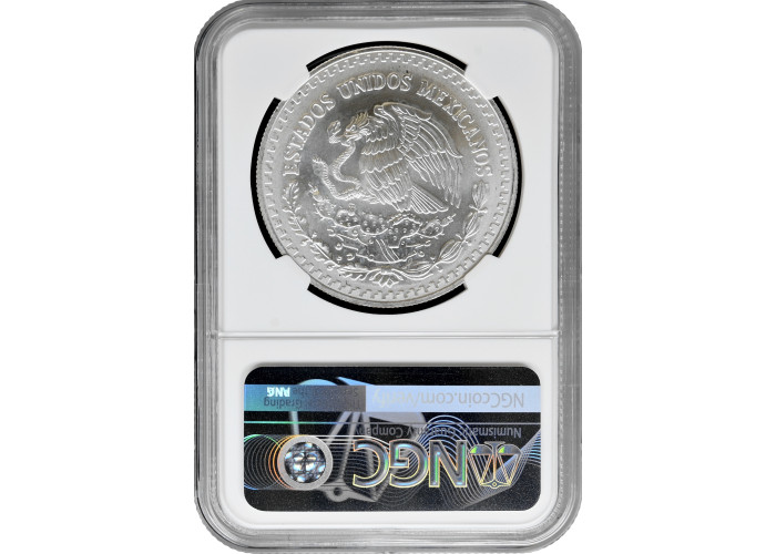 Mexico 1 onza 1996 Mo, NGC MS67, "Silver Bullion Coinage "Libertad"