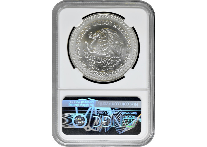 Mexico 1 onza 1996 Mo, NGC MS69, "Silver Bullion Coinage "Libertad"