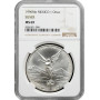 Mexico 1 onza 1996 Mo, NGC MS69, "Silver Bullion Coinage "Libertad"
