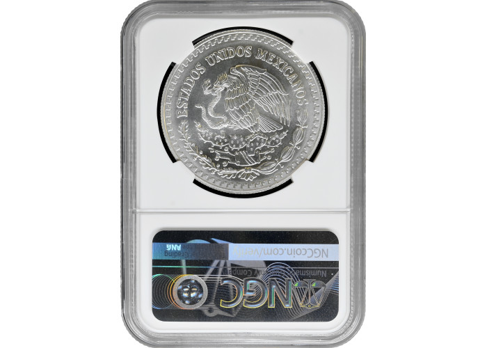 Mexico 1 onza 1998 Mo, NGC MS67, "Silver Bullion Coinage "Libertad"