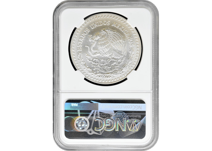 Mexico 1 onza 1999 Mo, NGC MS67, "Silver Bullion Coinage "Libertad"