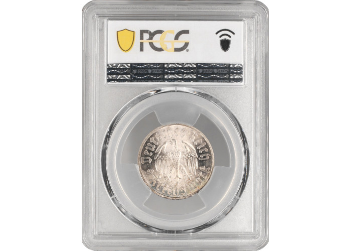 Germany - Third Reich 2 reichsmark 1933 F, PCGS MS64, "450th - Martin Luther"