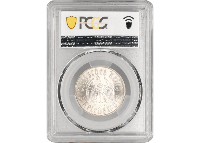 Germany - Third Reich 5 reichsmark 1933 A, PCGS MS63, "450th Ann. Martin Luther"