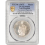 Persia silver medal SH 1346 (1967), PCGS MS63, "Coronation Ceremony"