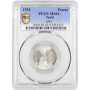 Spain 1 peseta 1933 (34), PCGS MS63, "Second Republic (1931 - 1939)" silver coin