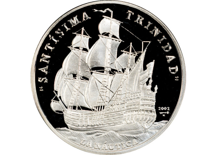 Cuba 10 pesos 2002, PCGS PR69 DCAM, "Ibero-America - Santisima Trinidad" silver coin