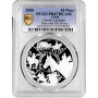 Cuba 10 pesos 2000, PCGS PR67 DCAM, "Ibero-America - Man and Horse" silver coin