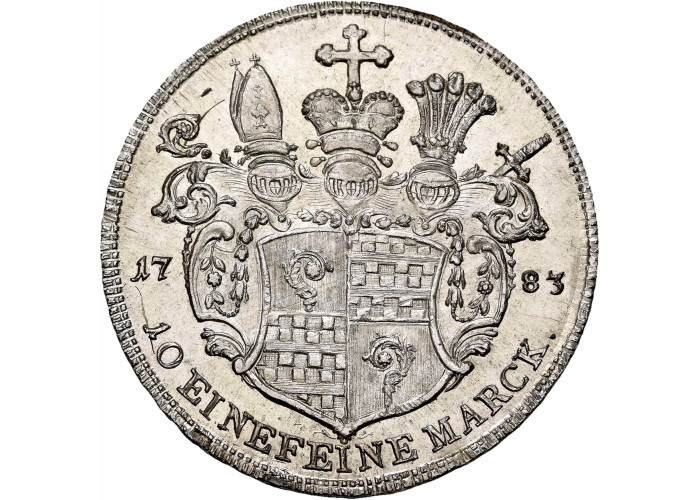 Eichstatt 1 thaler 1783, PCGS MS62, "John Anthony III of Zehmen (1781 - 1790)"