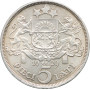Latvia 5 lati 1929, PCGS MS62, "First Republic (1922 - 1940)" silver coin