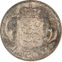 Дания 1 крона 1915 г. VBP, PCGS MS65, "Король Кристиан X (1912 - 1947)"