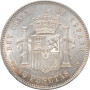 Spanien 5 Peseten 1891 PGM, NGC MS62, "König Alfonso XIII (1886 - 1931)"