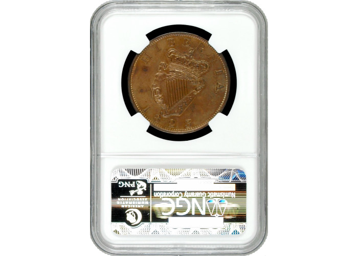 Irland 1 Penny 1823, NGC MS62 BN, "König Georg IV. (1820 - 1830)"