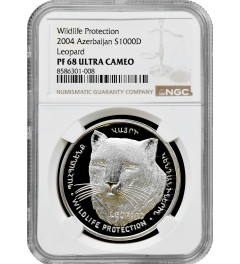 Nagorno-Karabakh 1000 dram 2004, NGC PF68 UC, "Wildlife Protection - Leopard"
