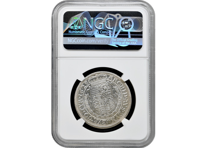 Austria 1/2 thaler 1625 (1975), NGC MS65 RESTRIKE, "Ferdinand II (1619 - 1637)" Top Pop