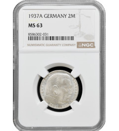 Germany - Third Reich 2 reichsmark 1937 A, NGC MS63, "Nazi Germany (1933-1945)"