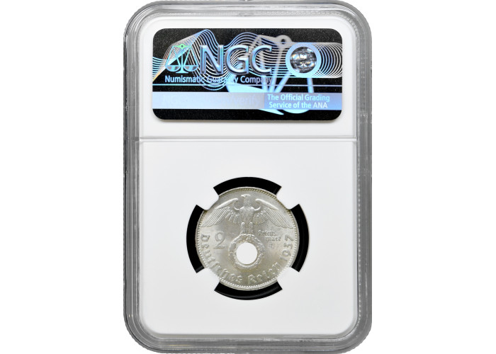 Germany - Third Reich 2 reichsmark 1937 D, NGC MS63, "Nazi Germany (1933-1945)"