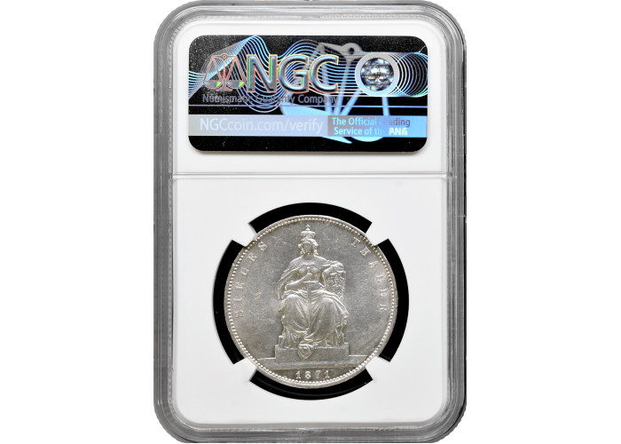 Prussia 1 thaler 1871, NGC MS61, "Victory in the Franco-Prussian War"