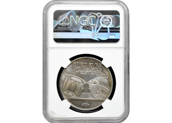 Weimar Republic silver medal 1928, NGC MS64, "Albrecht Durer"