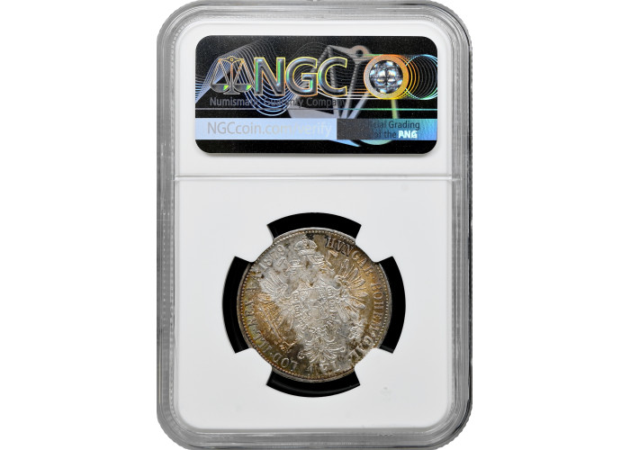 Austria 1 florin 1879, NGC AU58, "Emperor Franz Joseph I (1848 - 1916)"
