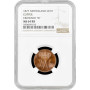 Netherlands 1 cent 1877, NGC MS64 RB, "King William III (1849 - 1890)"