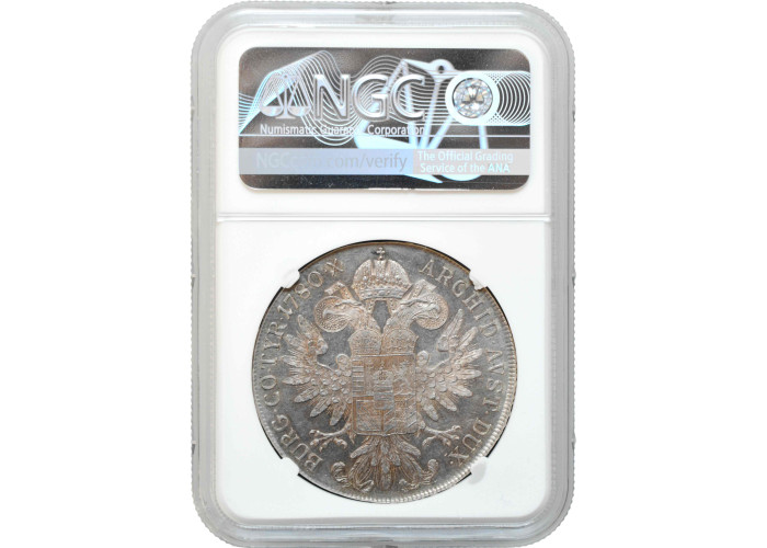 Австрия 1 талер 1780 г. SF, NGC MS62, "Талер Марии Терезии (чекан 1950)"